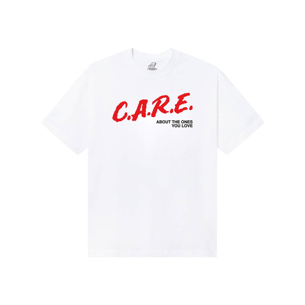 "CARE" T-Shirt / white