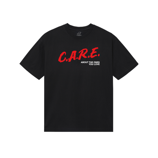 "CARE" T-Shirt / black